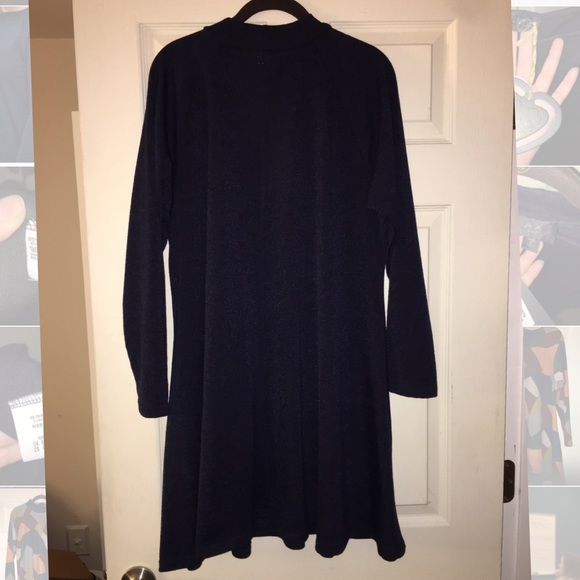 AX Paris Curve Navy Swing Dress - NWT - Picture 5 of 8